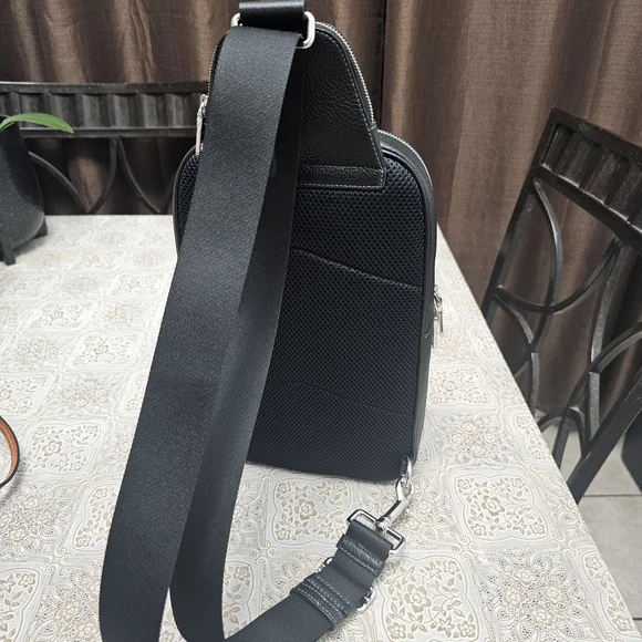 Coach Black Leather Backpack - Picture 3 of 4